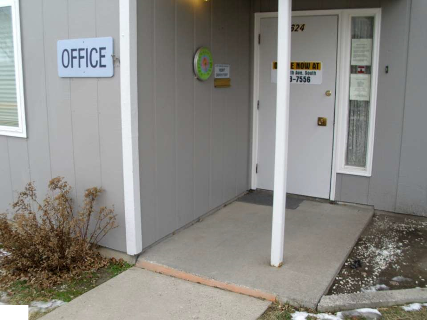 Non Compliant Accessible Office Entry